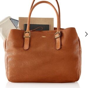 Mark & Graham Rich Brooklyn Carryall Leather Tote
